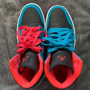 Air Jordan’s teal and pink